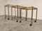 Gilt Metal Neoclassical Nesting Tables, 1950s, Set of 3, Image 7