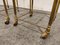 Gilt Metal Neoclassical Nesting Tables, 1950s, Set of 3 8