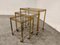 Gilt Metal Neoclassical Nesting Tables, 1950s, Set of 3 4