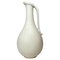 Große Mid-Century Vase in Weiß & Grau von Gunnar Nylund, Schweden 1
