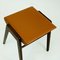 Sgabello Mid-Century in faggio e pelle color cognac di Franz Schuster, Austria, Immagine 10