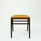 Austrian Mid-Century Beech and Cognac Brown Leather Stool by Franz Schuster 2