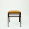 Austrian Mid-Century Beech and Cognac Brown Leather Stool by Franz Schuster, Image 2