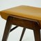 Austrian Mid-Century Beech and Cognac Brown Leather Stool by Franz Schuster 11