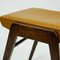 Austrian Mid-Century Beech and Cognac Brown Leather Stool by Franz Schuster, Image 11