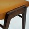 Austrian Mid-Century Beech and Cognac Brown Leather Stool by Franz Schuster, Image 9