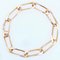 French 18 Karat Rose Gold Twisted Figaro Link Bracelet, 1960s, Image 7