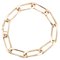 French 18 Karat Rose Gold Twisted Figaro Link Bracelet, 1960s, Image 1