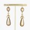 French 19th Century Citrine Black Enamel 18 Karat Yellow Gold Dangle Earrings, Set of 2 10