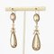 French 19th Century Citrine Black Enamel 18 Karat Yellow Gold Dangle Earrings, Set of 2 5