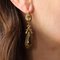 French 19th Century Citrine Black Enamel 18 Karat Yellow Gold Dangle Earrings, Set of 2 6