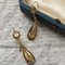French 19th Century Citrine Black Enamel 18 Karat Yellow Gold Dangle Earrings, Set of 2 9