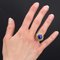 4,25 Carat Lapis Lazuli 18 Karat Yellow Gold Ring, 1960s 2