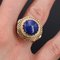 4,25 Carat Lapis Lazuli 18 Karat Yellow Gold Ring, 1960s 5