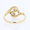 French Diamond 18 Karat Yellow Gold Platinum You and Me Ring, 1910s 11