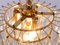 Lámpara de araña bañada en oro y cristal de Lobmeyr / Bakalowits & Sons, años 60, Imagen 7