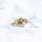 18k Gold Ring with Emerald and Diamonds, 1980s, Image 4