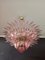 Murano Palmette Chandelier with Pink Glasses, Image 3