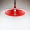 Mid-Century Red Plastic Albatros Pendant Lamp from Meblo, Yugoslavia, 1970s 9