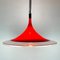 Mid-Century Red Plastic Albatros Pendant Lamp from Meblo, Yugoslavia, 1970s 3