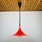 Mid-Century Red Plastic Albatros Pendant Lamp from Meblo, Yugoslavia, 1970s 1