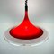 Mid-Century Red Plastic Albatros Pendant Lamp from Meblo, Yugoslavia, 1970s 8