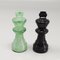 Handmade Black and Green Chess Set in Volterra Alabaster, Italy, 1970s, Set of 33, Image 6