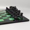 Handmade Black and Green Chess Set in Volterra Alabaster, Italy, 1970s, Set of 33, Image 4