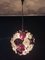 Lámpara de araña Sputnik italiana vintage de cristal con 51 vasos de amatista, Imagen 10