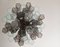 Murano Glass Tube Chandelier with 36 Smoked and Clear Glass Tubes 6