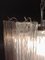 Murano Glass Tube Chandelier with 36 Smoked and Clear Glass Tubes 11