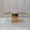 Square Smoked Glass and Bronze Dining Table by Jenalzi, 1970s 2