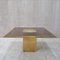 Square Smoked Glass and Bronze Dining Table by Jenalzi, 1970s 1