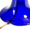 Lampe de Bureau en Verre Cobalt, 1960s 2