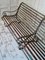 Antique Strap Iron Slatted Bench 7