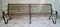 Antique Strap Iron Slatted Bench 1