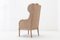 19th Century French Carved Wood Wing Chair 6