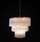 Large Murano Glass Tube 3-Tier Chandelier from Venini, 1980s, Image 10