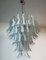 Vintage Italian Murano Chandelier with 52 Glass Petals in the Style of Mazzega, 1980s 1