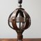 Mid-Century Tischlampe aus Leder & Eisen von Jean-Pierre Ryckaert 4