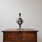 Mid-Century Leather and Iron Table Lamp by Jean-Pierre Ryckaert 2