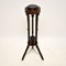 Antique French Ebonised Walnut Plant Stand or Torchere 2
