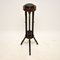 Antique French Ebonised Walnut Plant Stand or Torchere 1