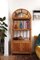 Arched Wall Cabinet with Rattan and Bamboo Shelves 7