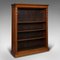 Antique Victorian English Open Bookcase in Walnut, 1880s 2