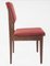 Vintage Wood & Fabric Dining Chairs from Arflex, 1950s, Set of 6 2