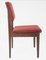Vintage Wood & Fabric Dining Chairs from Arflex, 1950s, Set of 6, Image 2