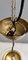 Lampada a sospensione sferica regolabile in vetro di Murano e ottone spazzolato di Veart, Italia, anni '70, Immagine 9