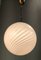 Adjustable Spherical Murano Glass & Brushed Brass Pendant Lamp from Veart, Italy, 1970s, Image 4
