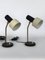 Mid-Century Italian Adjustable Cone Table Lamps, Set of 2 1